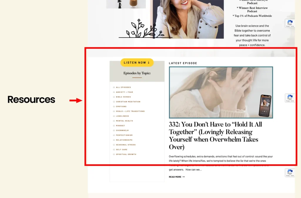 coach website blog/ resourse section